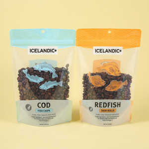 Eko dostu kilitli ayakta duran torba biyobozunur kedi köpek bakımı kurutulmuş meyve ambalaj için evcil hayvan atıştırmalığı gıda ambalaj çantası - Product Image 2