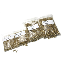 Fliegen binden Golden Bead Ball für Forellen karpfen 1,5-6,4mm Fliegen fischen Materialien Schlitz Wolfram Perlen