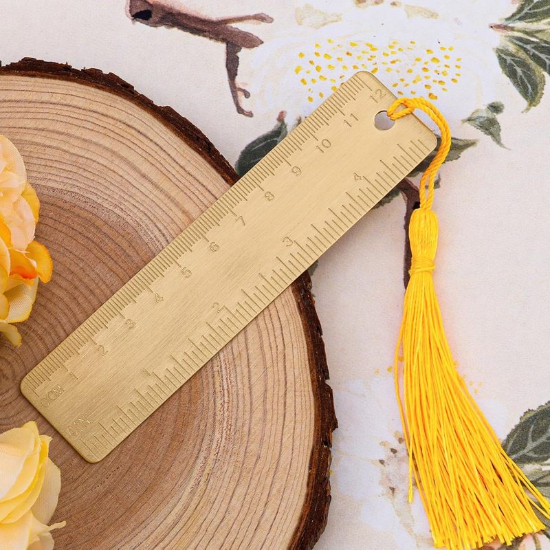 Custom Engraved Metal Bookmark with Scale