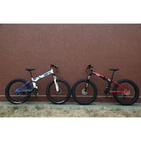 21 vitesses gros pneu vtt vélo pliable plage vélo roues 26 pouces gros pneu neige vélos pliants