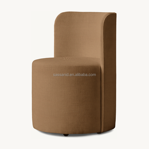 Sassanid OEM moderno contemporáneo francés Art Deco comedor Reynaux curva tela Silla de comedor - Product Image 1