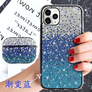 Funda de Lujo con Diamantes Brillantes 2 en 1 para Teléfono Móvil y Cubierta para Auriculares Inalámbricos para Apple <span class=keywords><strong>Airpods</strong></span> 1 2 3 4 Pro 2 3 - Product Image 3