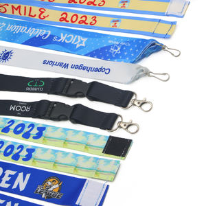 パーソナライズされたカスタム印刷ロゴランヤード昇華ポリエステルネックIDランヤードロゴ付きカスタム - Product Image 2