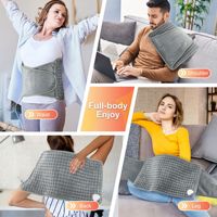 Ceinture chauffante électrique portable et pliable pour le bas du dos, thermostat multi-niveaux, chauffe-taille pour la maison et le bureau