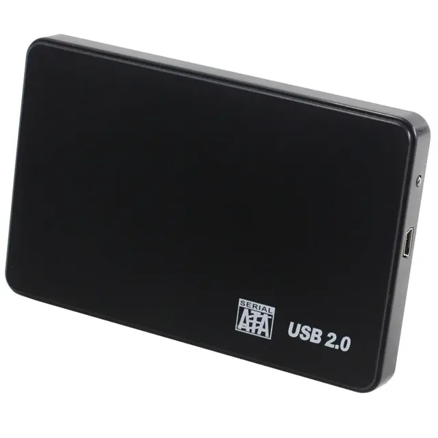 USB 2.0 HDD External Hard Drive Case 2.5 Inch Plastic SATA Enclosure SSD High Speed Transmission Support Window Mac Android