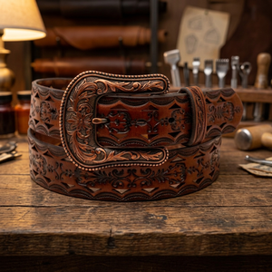 BS INTERNATIONAL European Style Vintage Unisex Cow Hide Solid Belt Steel Square Buckle <b>Waterproof</b> Eco-Friendly High Strength - Product Image 1