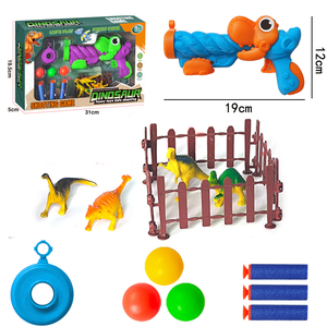 Venta caliente dinosaurio espuma juegos de disparos aire suave bala Ping <span class=keywords><strong>Pang</strong></span> pistola niños Blaster espuma dardos juegos de juguete conjunto - Product Image 5