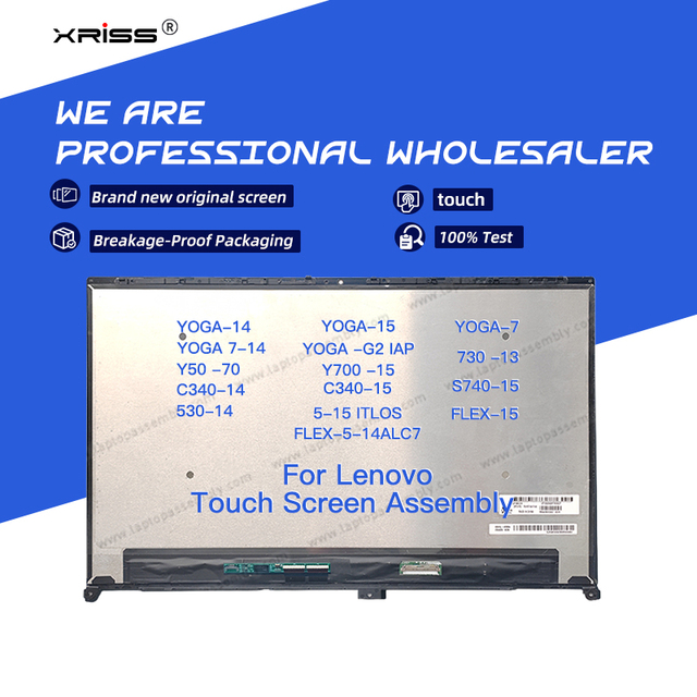 Wholesale 15.6" FHD 4K LCD Touch Screen Assembly for Lenovo IdeaPad Flex 5 15IIL05 5 15ITL05 CE FC ROHS