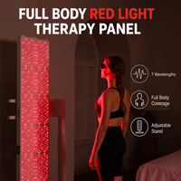 Panneau de luminothérapie LED personnalisé sans EMF, corps entier, 1185 LED, 7 longueurs d'onde 630-1060nm, haute irradiation, appareil PBM pour la récupération à domicile et en salle de sport