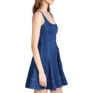 Personalizza il vestito di Jeans da donna alla moda senza maniche vestito di Jeans con canotta in vita con motivo a cuore Aline - Product Image 4