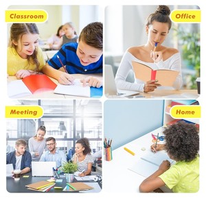 Quaderni di composizione A5 quaderni di diari colorati quaderni con copertina morbida a righe blocco note vuoto per studenti delle scuole - Product Image 4