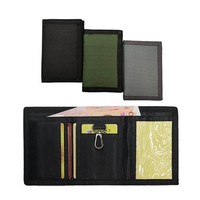 Dompet gantungan kunci ritsleting kartu ramping kamuflase remaja kustom kualitas tinggi Dompet pria lipat tiga Oxford grosir