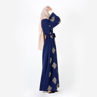Vêtements islamiques pour femmes, arabe, Jubah, mode Dubaï, abaya de haute qualité avec broderie dorée, robe cardigan