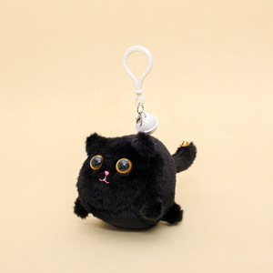 Llavero de Peluche con Forma de Bola de Dibujos Animados, Cola Móvil, Impresión UV, Regalo Creativo para Mujeres, Mochilas Escolares, Llaves de Coche, Muñecos Adorables - Product Image 3