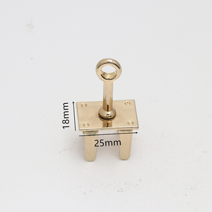 Hot bán an ninh thời trang đa mục đích kim loại vuông lật khóa Clasp đóng cửa lần lượt ổ khóa Twist nút clip khóa cho túi xách - Product Image 3