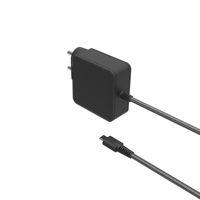 Adaptateur secteur 65W avec câble tressé en nylon Chargeur universel USB-C pour ordinateur portable avec technologie GAN-TECH pour ordinateur portable/notebook