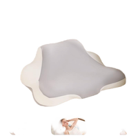 Oreiller cervical ergonomique avec zones de soutien scientifique en mousse à mémoire de forme inversée pour le bureau et les voyages