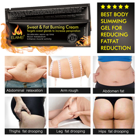 Etiqueta privada Mejor Entrenador de cintura Cuerpo Adelgazante Gel Crema Pierna Vientre Sudor caliente y crema para quemar grasa