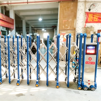 Vente directe d'usine, portail coulissant automatique rétractable en acier inoxydable pour cour extérieure