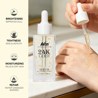Sérum Liquide NARY Éclaircissant au Collagène Anti-Âge et Illuminateur, Essence Hydratante Visage à la Feuille d'Or 108G, Marque Privée OEM