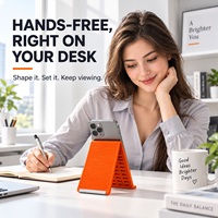 Support de téléphone et tablette flexible, support de bureau pliable et réglable mains libres pour iPhone, iPad, bureau, lit et voyage