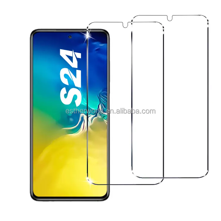 湾曲したガラス製の電話スクリーンプロテクター-Samsung A54 S24の湾曲したスクリーンに最適な最大限の保護