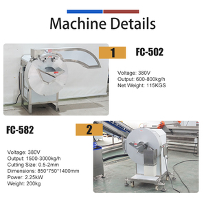 Machine de découpe d'oignons en acier inoxydable pour le traitement commercial des légumes, avec moteur et engrenages, pour les usines de transformation de légumes et les boulangeries industrielles - Product Image 6