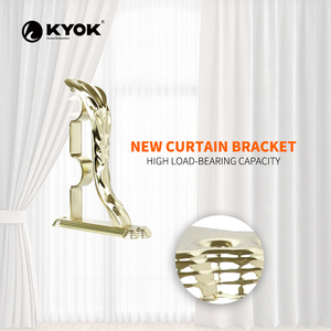 Soporte para Barra de Cortina Doble de Lujo KYOK - Diseño Moderno y Elegante para Hogar y Hotel - Product Image 5