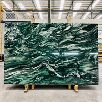 Dalle de quartzite Verde Lapponia naturel de qualité supérieure, pierre verte et blanche pour plan de travail de cuisine, meuble-lavabo de salle de bain et mur décoratif