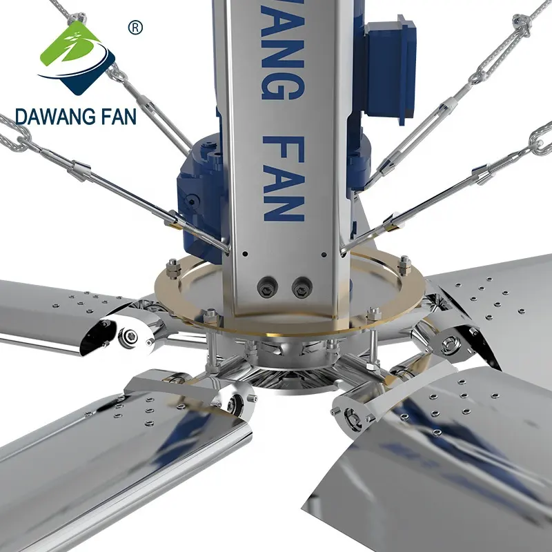 큰 엉덩이 팬 20ft 22ft 24ft 큰 Hvls 에너지 절약 거대한 상업용 산업용 큰 천장 팬 Hvls