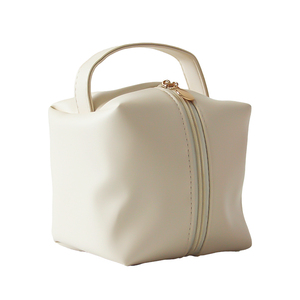 Custom Woman White Washable Vegan <strong>Leather</strong> <strong>Small</strong> Cosmetic Travel <strong>Bag</strong> Waterproof Pu Handbag Makeup <strong>Bag</strong> - Product Image 1