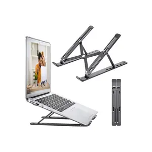 High quality Adjustable aluminum Laptop Desk Stand Table Vented Notebook Portable foldable metal Laptop Stand