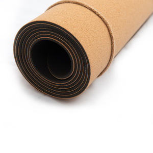 Tapete de Yoga Ecológico de Corcho Natural y TPE, Antideslizante, para Adelgazar, Equilibrio, Entrenamiento de Posiciones, Gimnasio, BG-07 Natur - Product Image 2