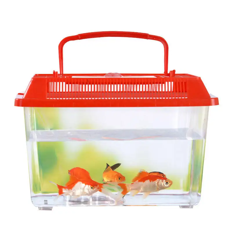 Plastic Tank Goudvis Pet Turtle Box Apparatuur Transparante Aquaria & Accessoires Viskwekerij Ondersteuning