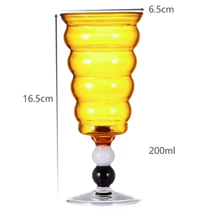 Copa de Vidrio Personalizada con Diseño de Oruga Espiral Colorida para el Hogar - Product Image 5