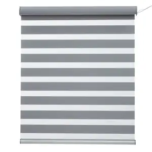 Fabricantes que vendem cortinas zebra 100% poliéster sem fio em tecido de sombra elétrica personalizada