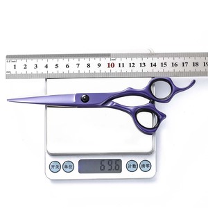 Hair Scissors Set Stainless Steel Flat Shears Thinning Shears Medium Handle Hairdressing Kit Salon Use - Product Image 4