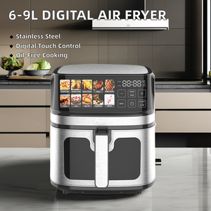Electrodoméstico de Cocina de Alta Calidad, Nueva Freidora de Aire Digital Inteligente y Saludable de Acero Inoxidable de 8l, Freidoras de Aire, Freidora Profunda - Product Image 3