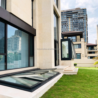 Fenêtre de toit motorisée verticale intelligente modulaire pour villa, véranda, cuisine, escalier, avec télécommande et ventilation
