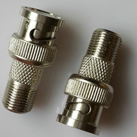 Conector RF coaxial de rosca con carcasa de latón, resistente a la humedad IP67, con contacto de cobre macho tipo F RG6