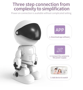 무선 IP 로봇 카메라 Hd 스마트 와이파이 충전기 원격 시청 1080 마력 나이트 비전 홈 보안 Cctv 보안 카메라 2.4 그램 App - Product Image 3
