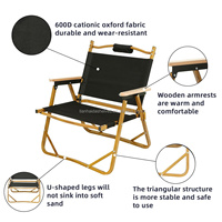 Chaise de camping pliable moderne en aluminium, légère et durable, avec logo personnalisé et design portable