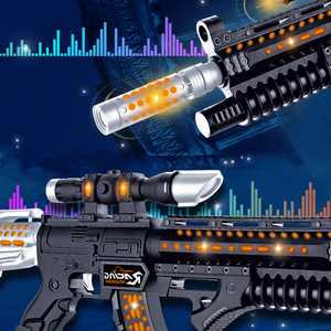 Promotion Pistolet Jouet en Plastique Électrique à Piles avec Lumière et Son pour Garçons - Product Image 5