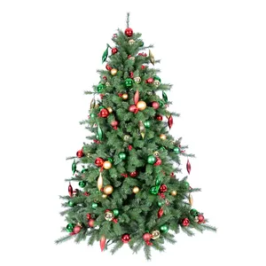 批发优质定制6英尺7英尺圣诞树巨树，带漂亮的球装饰