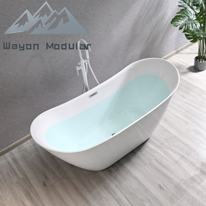 Baignoire autoportante de luxe Wayon en acrylique avec design ergonomique pour une immersion relaxante - Product Image 2