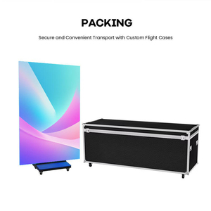 Pantalla LED Plegable <span class=keywords><strong>de</strong></span> Alta Luminosidad Gob P1.86, Cartel Digital Móvil para Interiores, Señalización Digital <span class=keywords><strong>de</strong></span> Pantalla Grande - Product Image 5