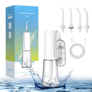 <span class=keywords><strong>Hydropulseur</strong></span> dentaire portable rechargeable USB à 4 embouts, 5 niveaux de pression, pour extérieur, camping-car, hôtels, garages - Product Image 1