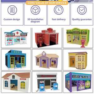 Tùy chỉnh thương mại giả vờ thành phố trẻ em vai trò chơi nhà chơi trong nhà khu vực chơi trẻ em trò chơi mềm trong nhà Thiết bị sân chơi - Product Image 6