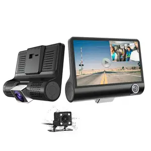 HD 1080p фронтальная и черная и внутренняя камера Автомобильный видеорегистратор камера для мониторинга автомобиля автомобильный черный ящик