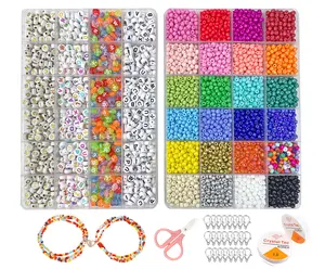 Boîte de perles décoratives pour poney en résine, accessoires pour taille, Kit de vente en gros, bricolage, couleurs mélangées, 4mm, pièces